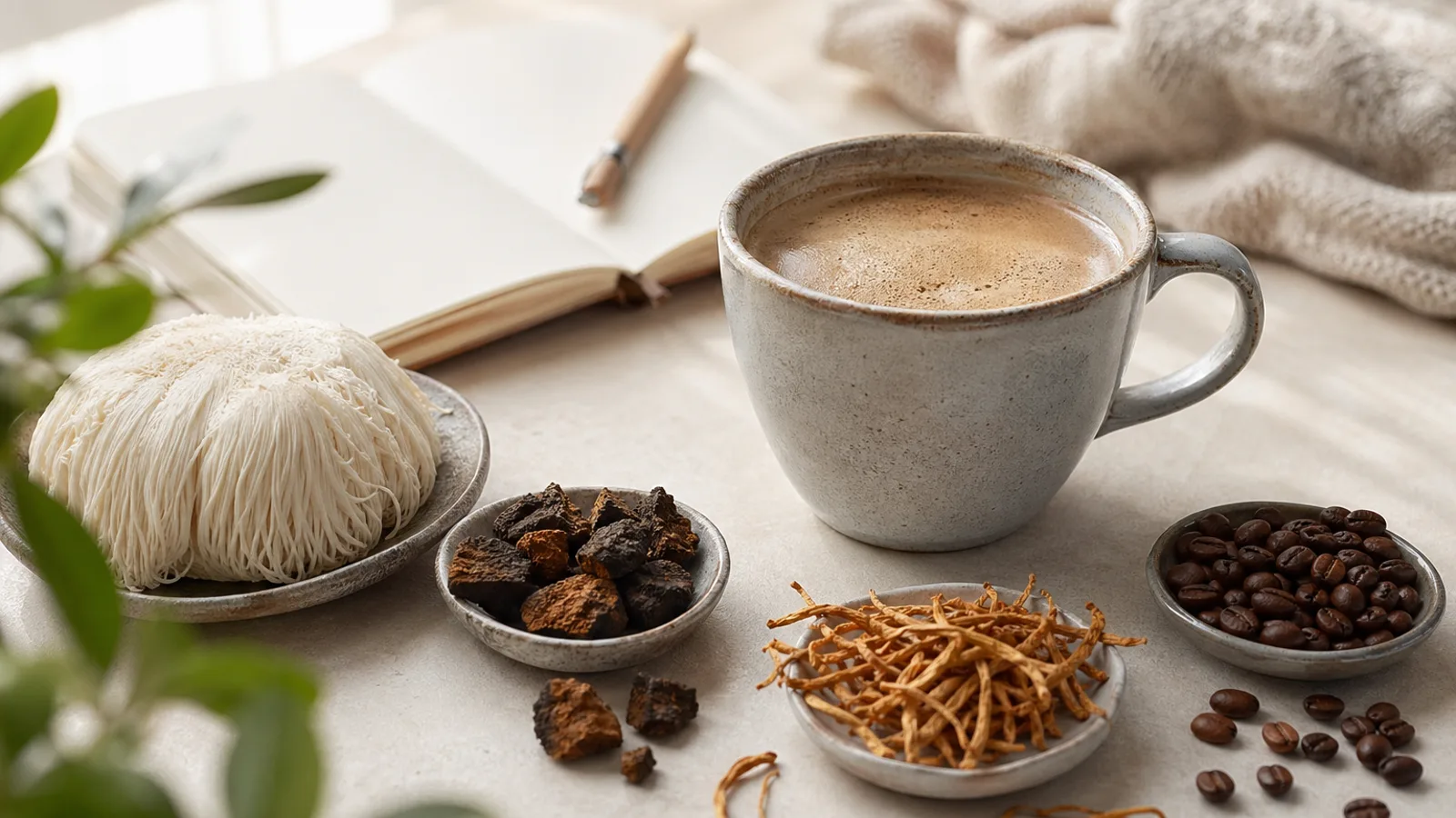 Café aux champignons et ingrédients naturels à vérifier avant consommation